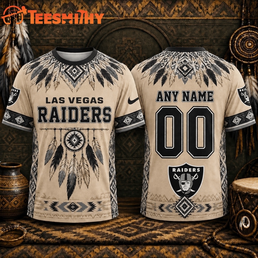 Las Vegas Raiders 2026 NFL Native American Heritage 3D Shirt