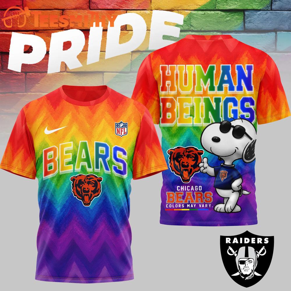 Las Vegas Raiders 2026 NFL Snoopy Rainbow Pride Limited 3D Shirt
