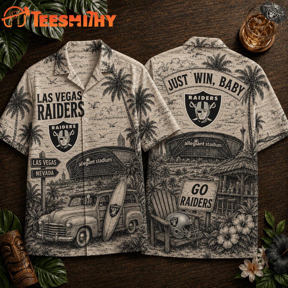 Las Vegas Raiders 2026 NFL Summer Vintage Hawaiian Shirt