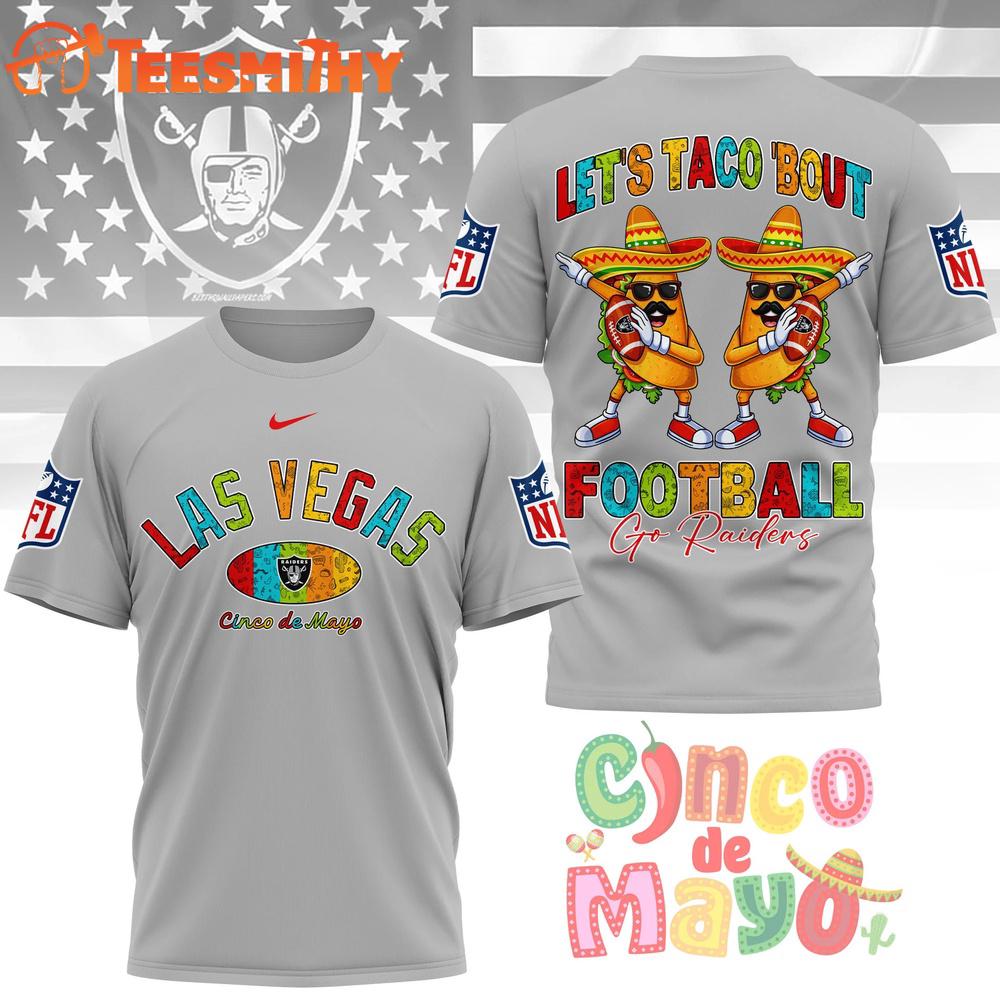 Las Vegas Raiders 2026 NFL Taco Cinco de Mayo New Design 3D Shirt