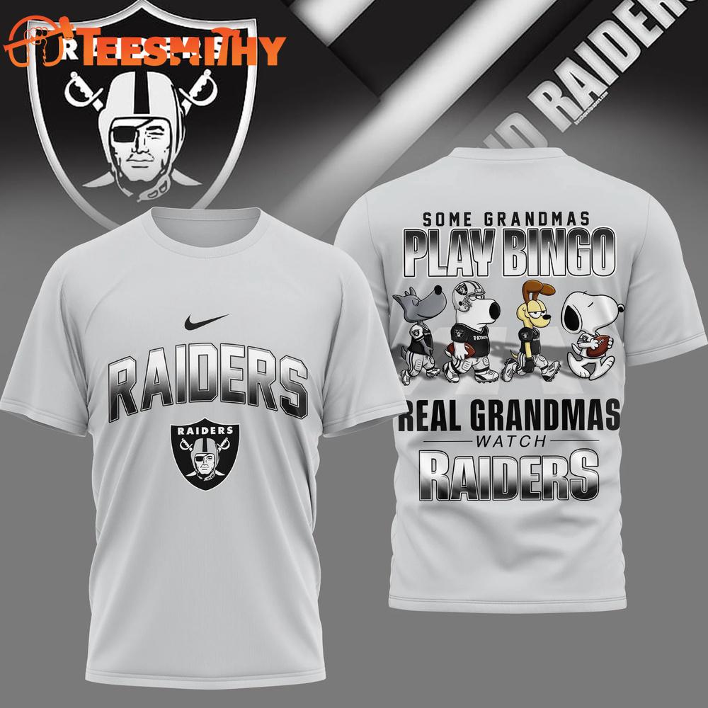 Las Vegas Raiders NFL Cartoon Prime Time New Design 3D Shirt