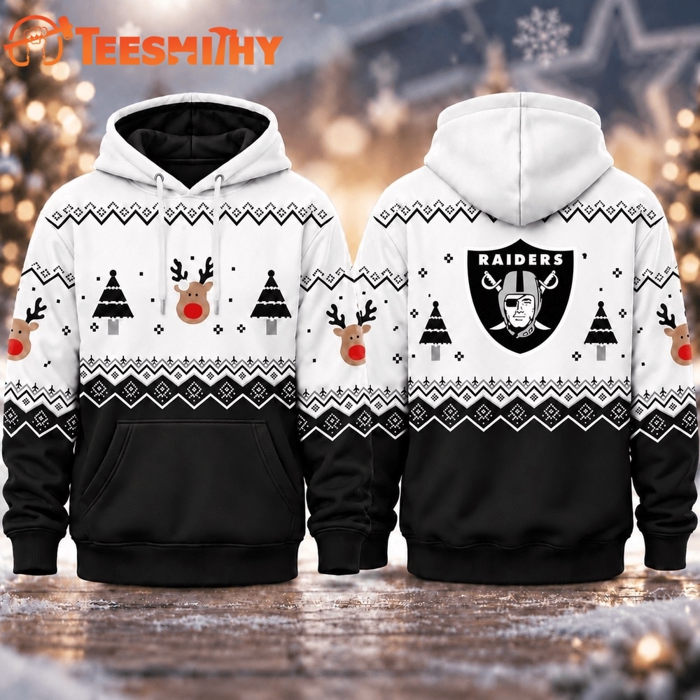 Las Vegas Raiders NFL Christmas Game Day Hoodie Shirt