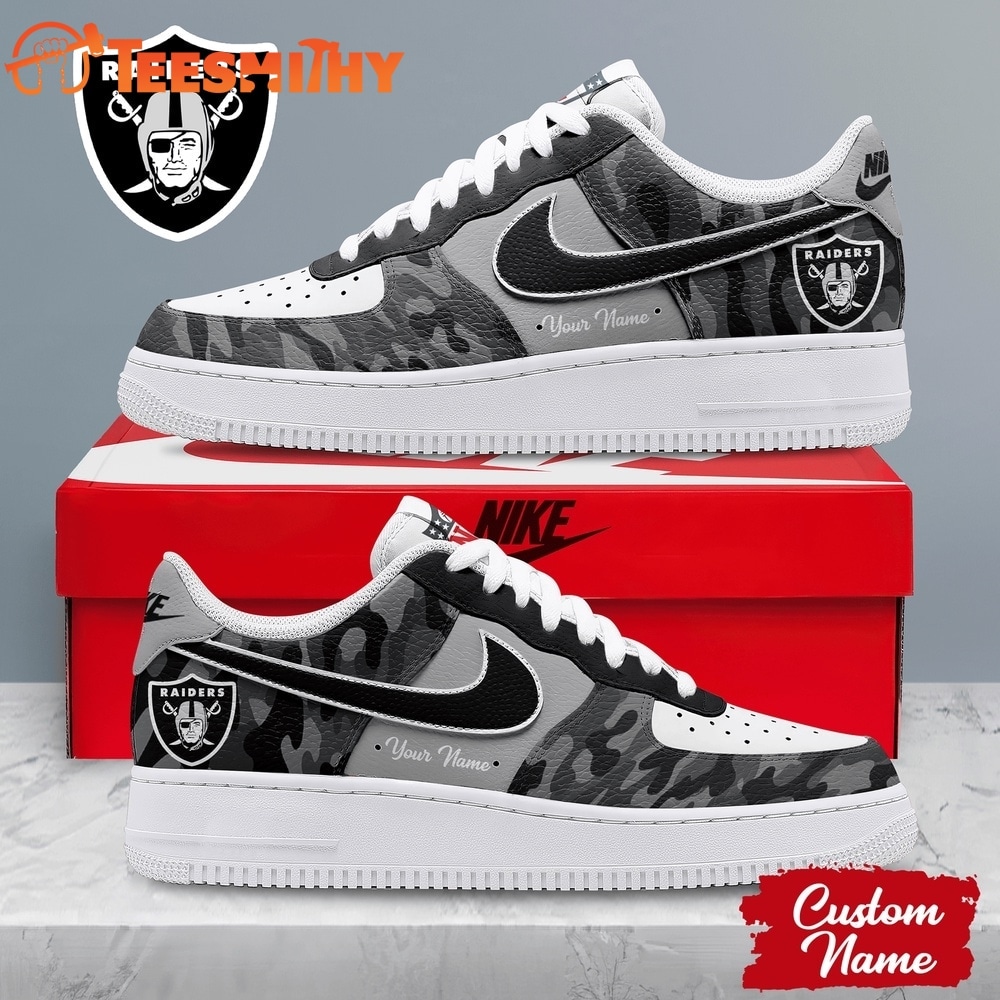 Las Vegas Raiders NFL End Zone Energy Air Force 1 Sneaker Shoes