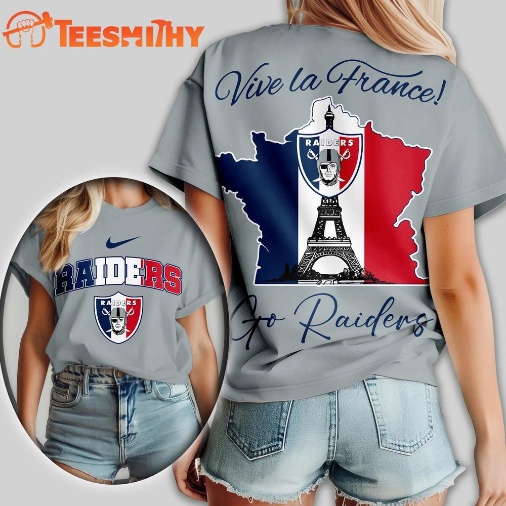 Las Vegas Raiders NFL France All Over Print T Shirt