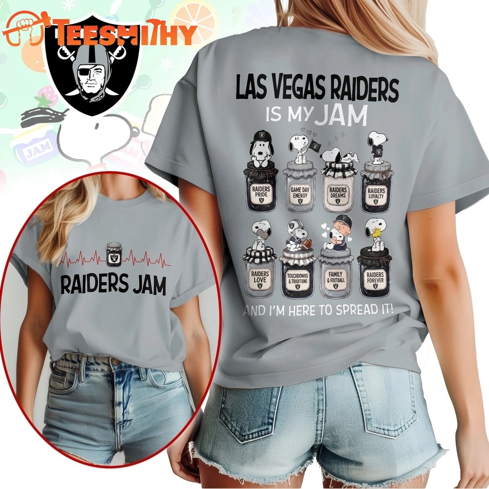 Las Vegas Raiders NFL Jam Snoopy Peanuts Football Fan 3D Shirt