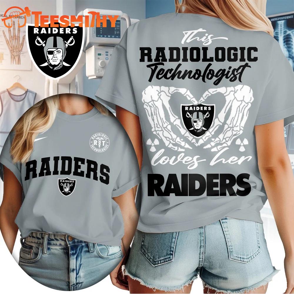 Las Vegas Raiders NFL Radiology Technologist All Over Print T Shirt