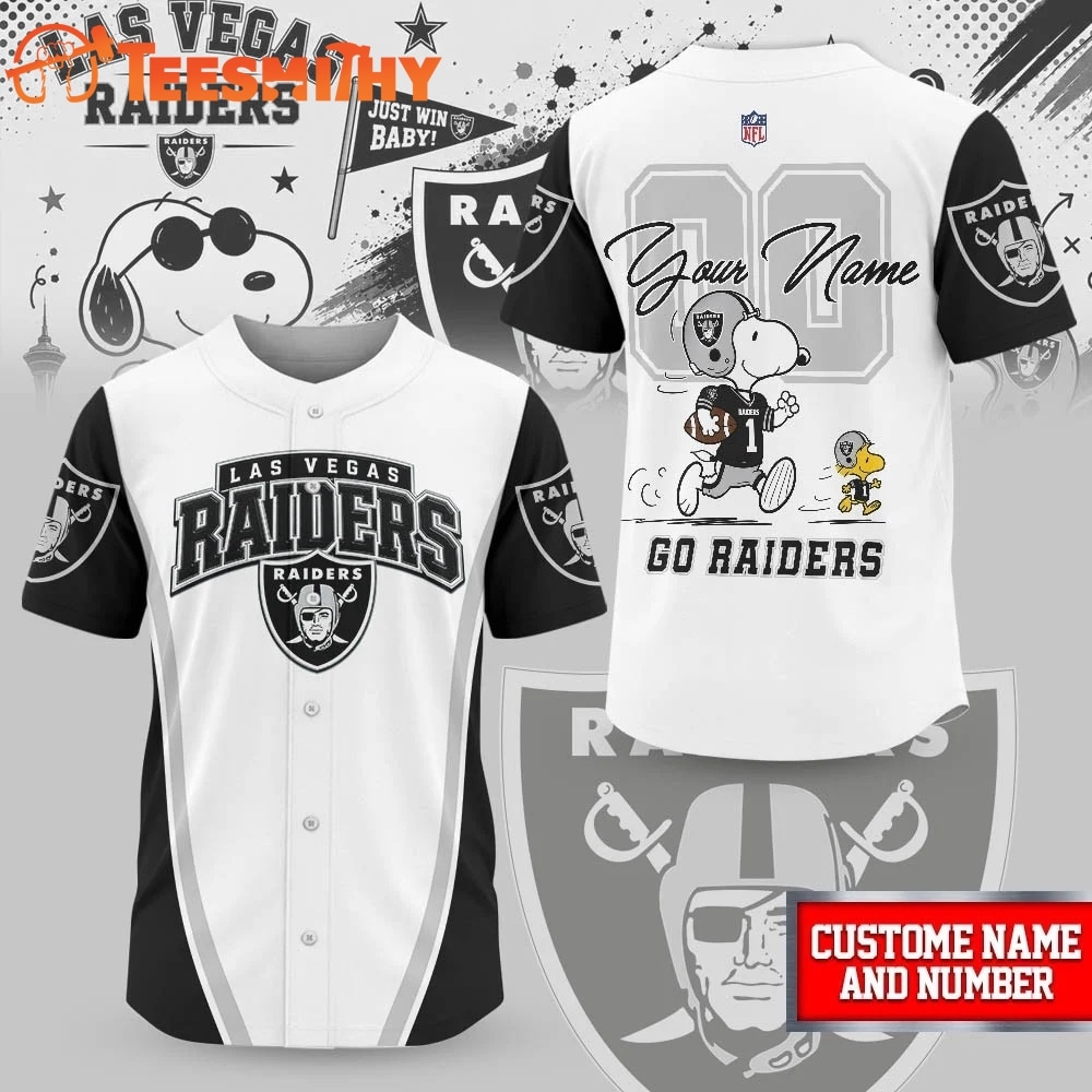 Las Vegas Raiders NFL Snoopy Ultimate Game Day Personalized Jersey Shirt