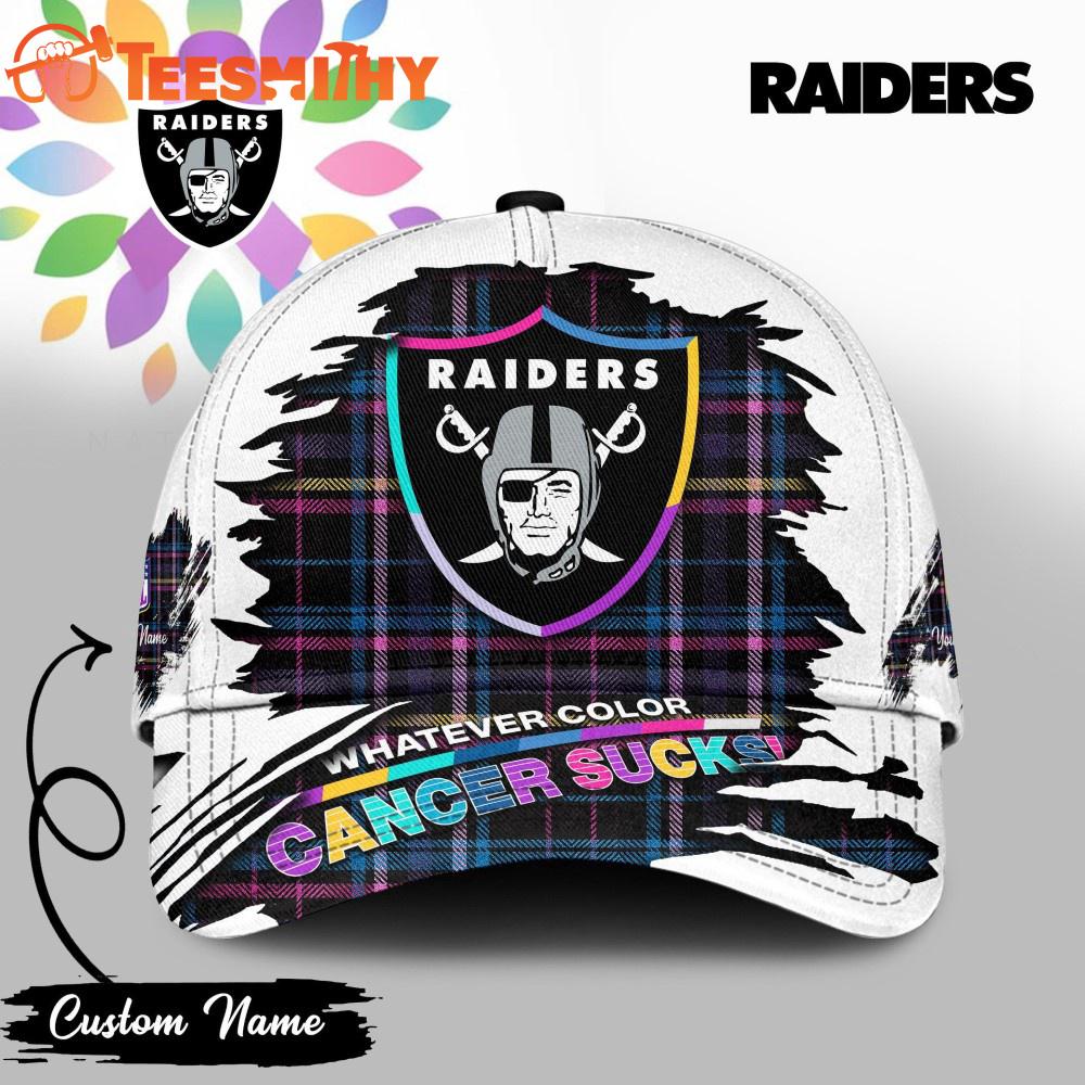 Las Vegas Raiders NFL Whatever Color Cancer Sucks Classic Cap Las Vegas Raiders NFL Whatever Color Cancer Sucks Classic Cap