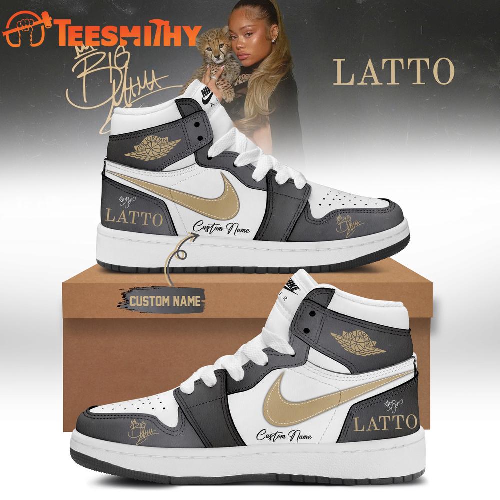 Latto Big Mama Album Signature 2026 Air Jordan 1 Hightop Shoes