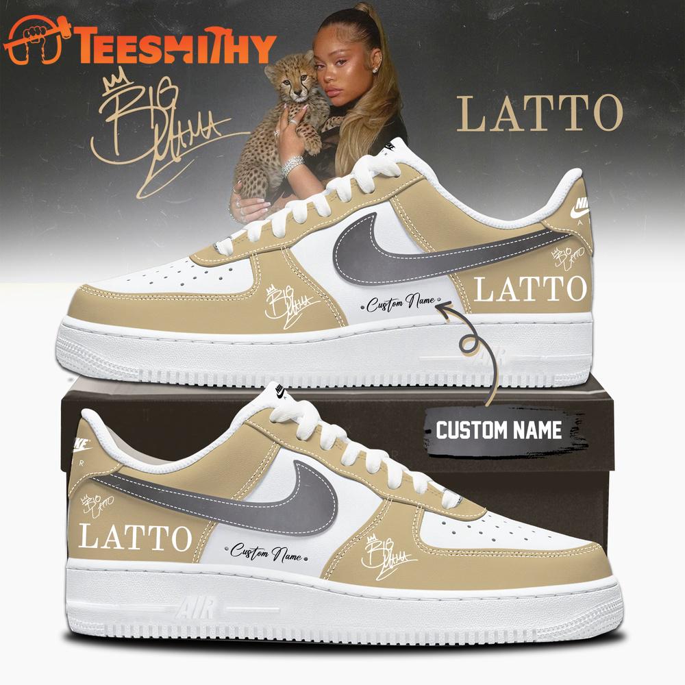 Latto Big Mama Album Signature 2026 Limited Edition Air Force 1 Shoes
