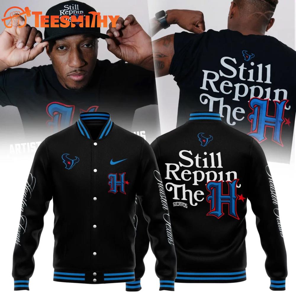 Lecrae x Houston Texans Nike Black Limited Edition Baseball Jacket Lecrae x Houston Texans Nike Black Limited Edition Baseball Jacket
