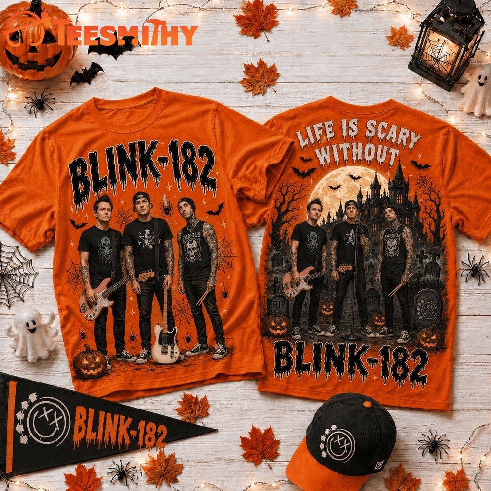 Life Is Scary Without Blink 182 Halloween 2026 3D Shirt
