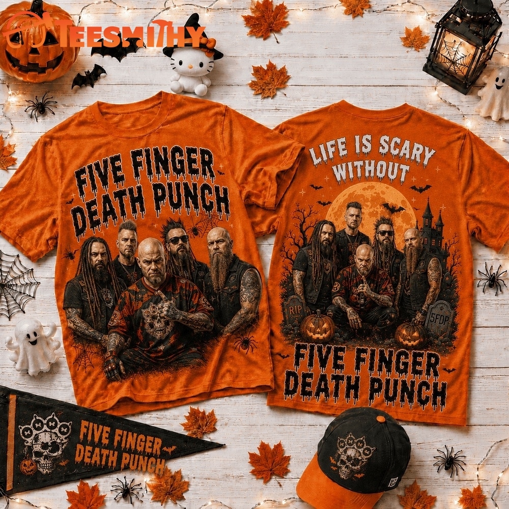 Life Is Scary Without Five Finger Death Punch Halloween 2026 3D Shirt