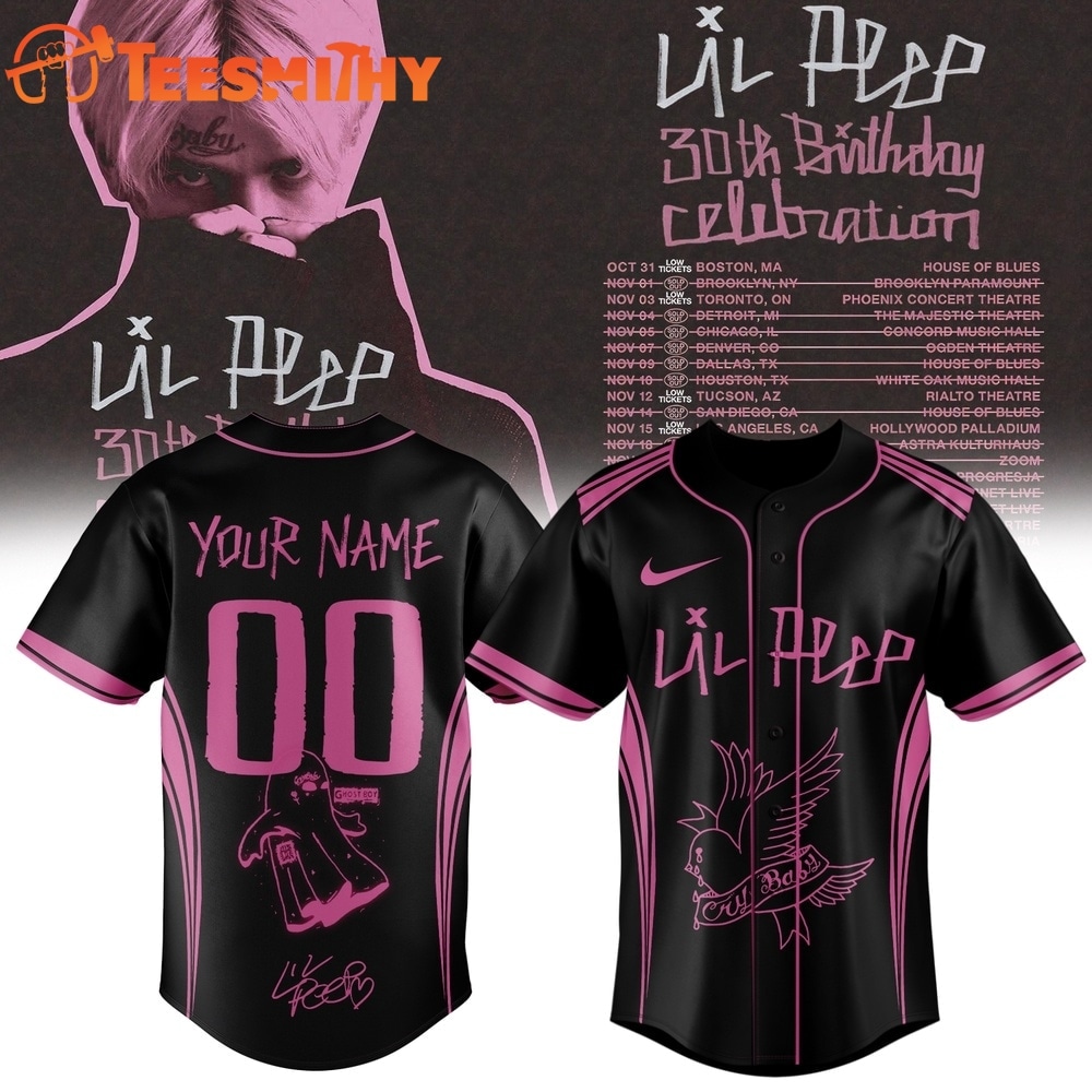 Lil Peep 30th Birthday Celebration Signature Custom Baseball Jersey