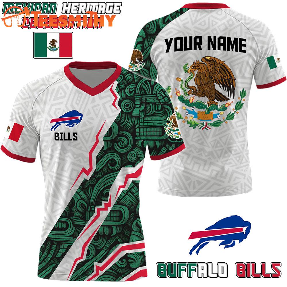 Limited Edition 2025 Buffalo Bills x Mexican Heritage Celebration Custom Football Jerey