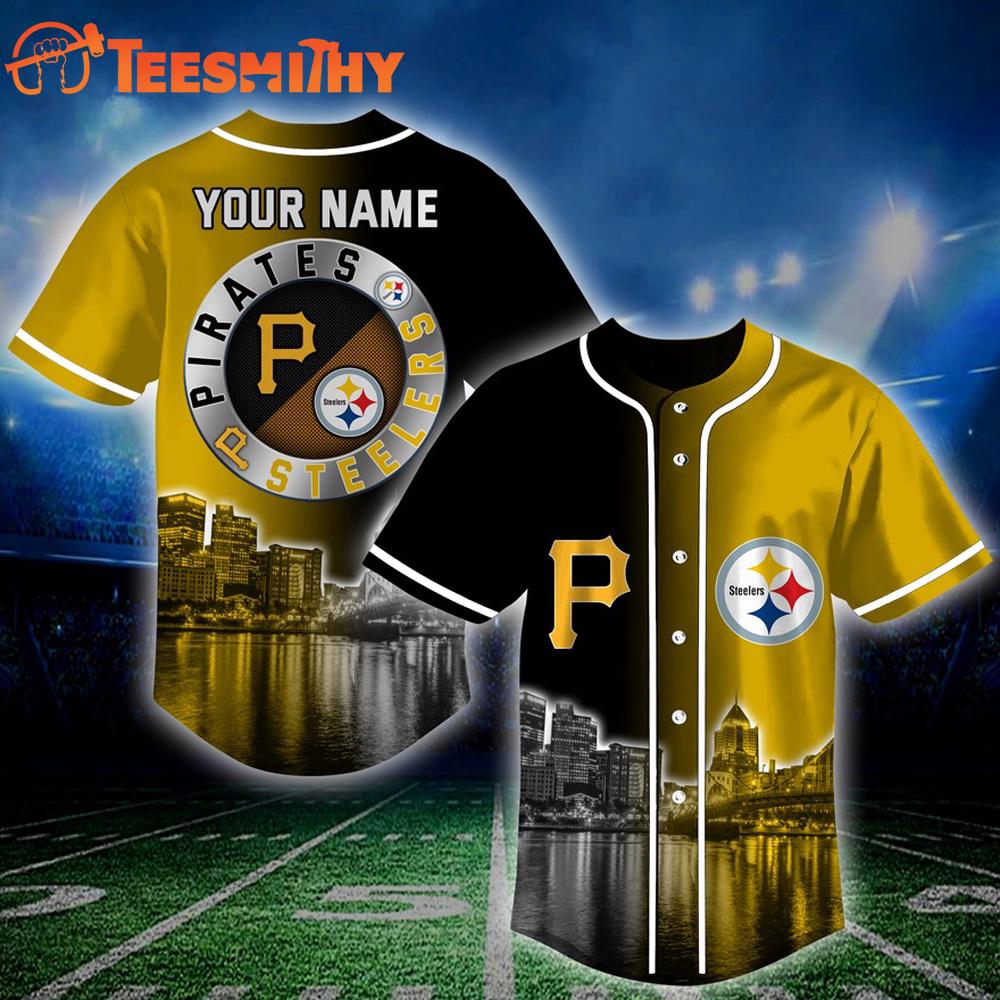 Limited Edition 2025 For Fans Pittsburgh Steelers x Pittsburgh Pirates Custom Baseball Jersey