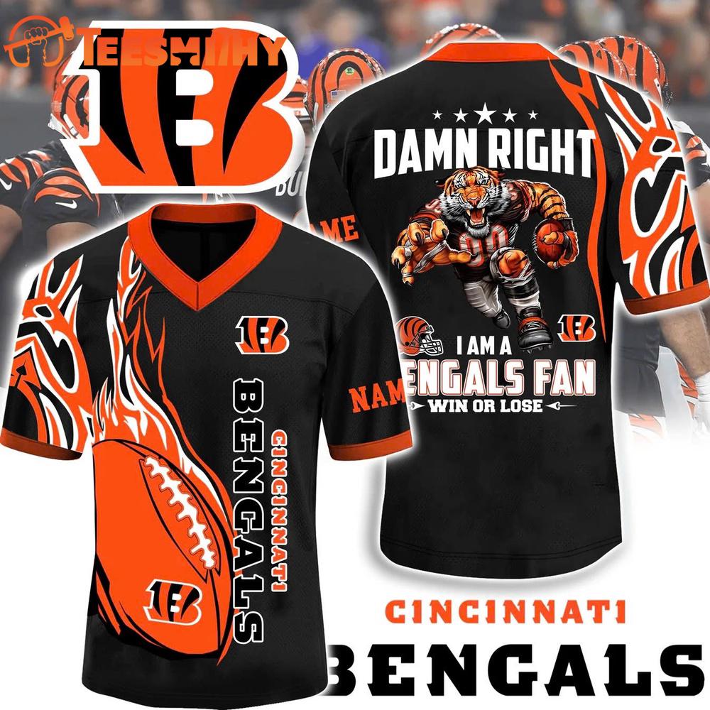 Limited Edition Cincinnati Bengals Team Custom Football Jersey