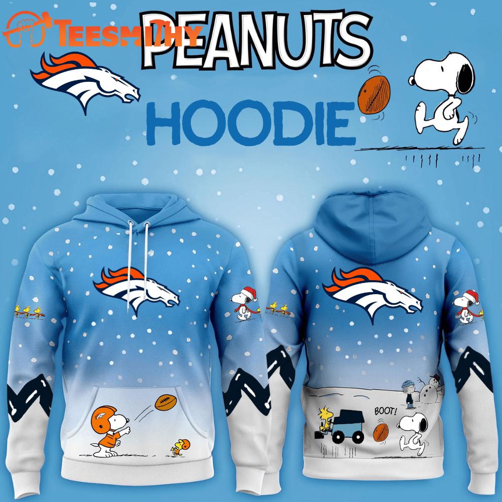 Limited Edition Denver Broncos x Snoopy Christmas Custom Hoodie Shirt