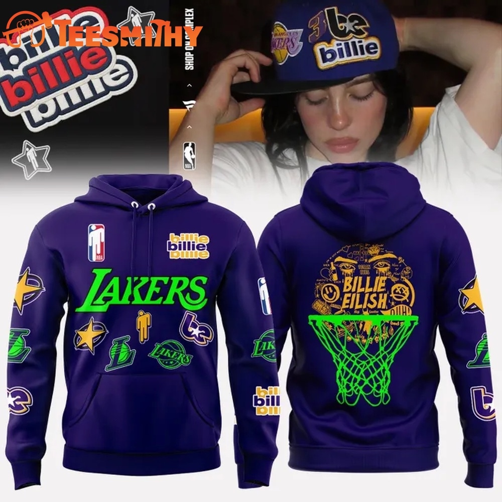 Limited Edition Los Angeles Lakers x Billie Eilish Purple Hoodie