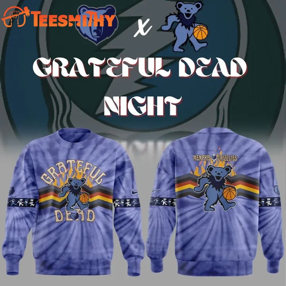 Limited Edition Memphis Grizzlies Grateful Dead Night Sweatshirt