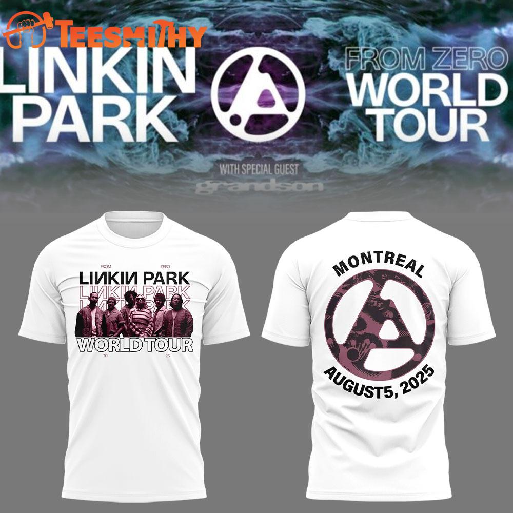 Linkin Park Band From Zero World Tour in Montreal At Centre Bell Graphic T Shirt
