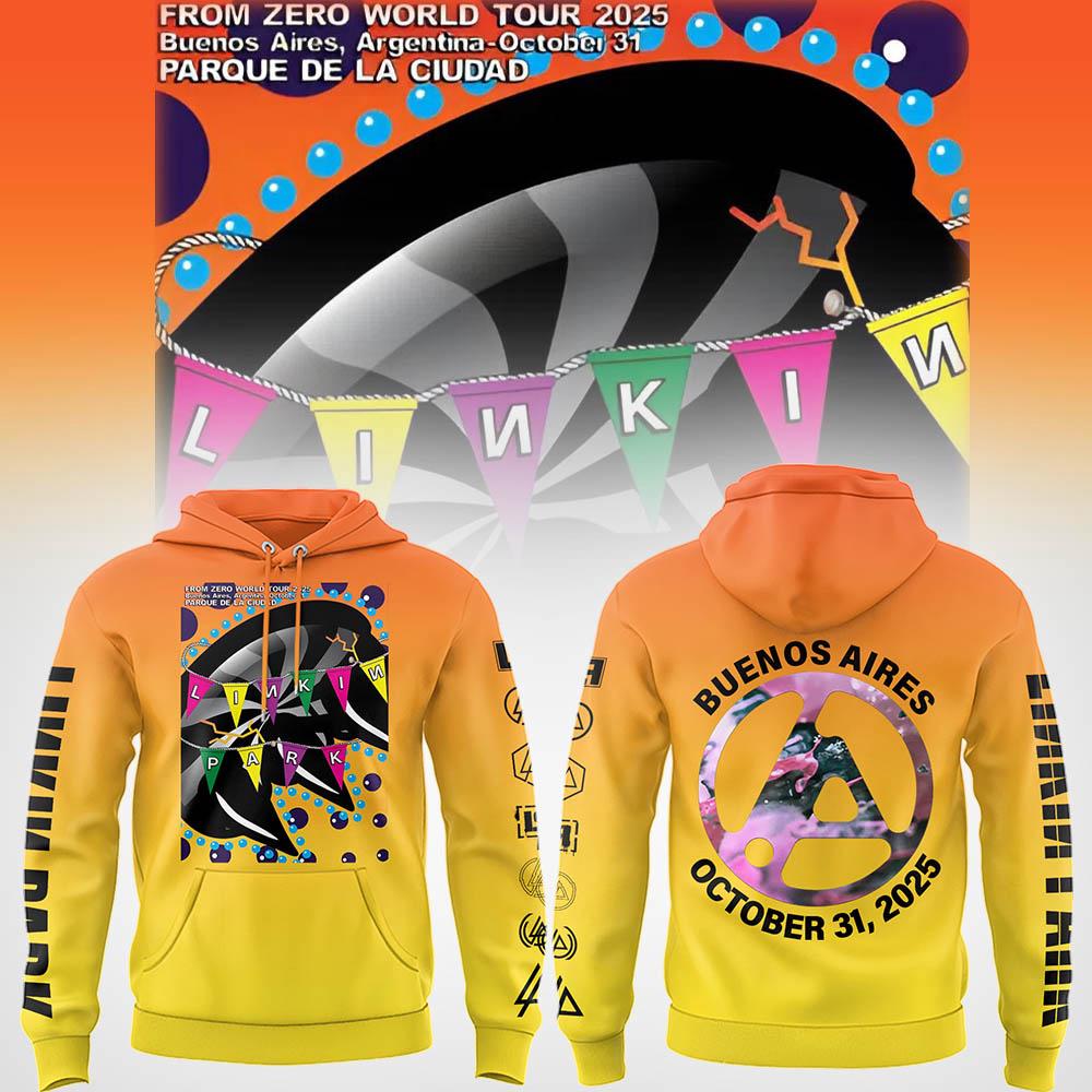 LINKIN PARK Buenos Aires Oct 31 2025 Tour Hoodie