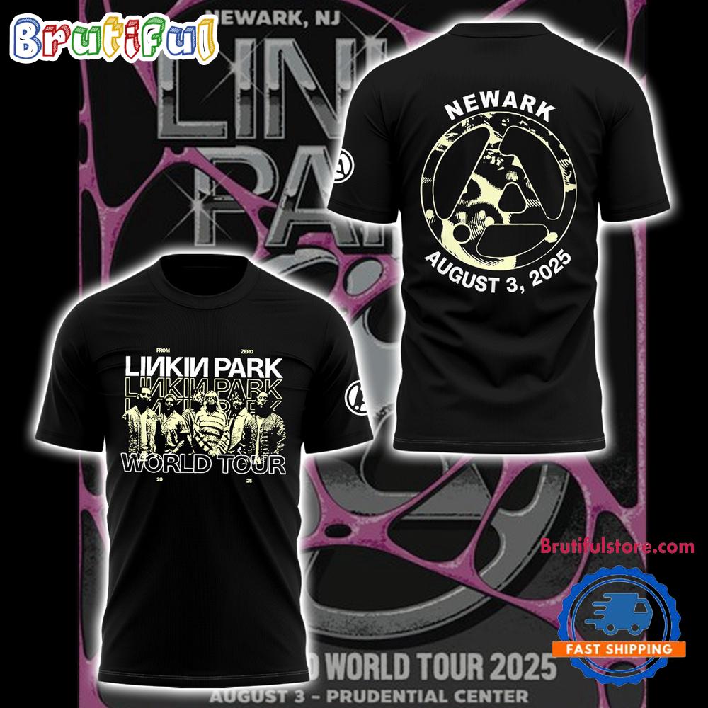 Linkin Park From Zero Tour 2025 Prudential Center New Design 3D Shirt