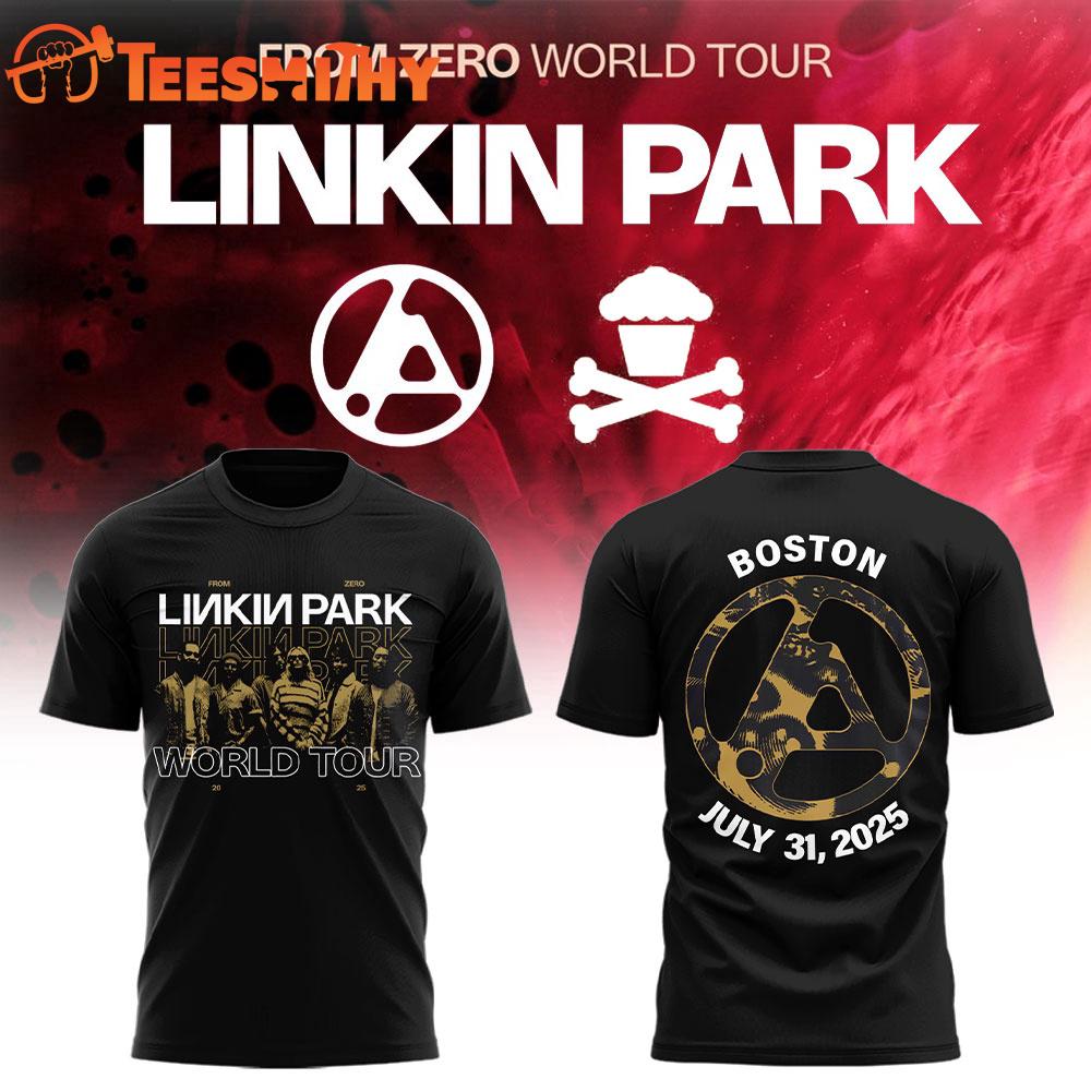Linkin Park From Zero Tour Boston, MA July 2025 Black Shirt