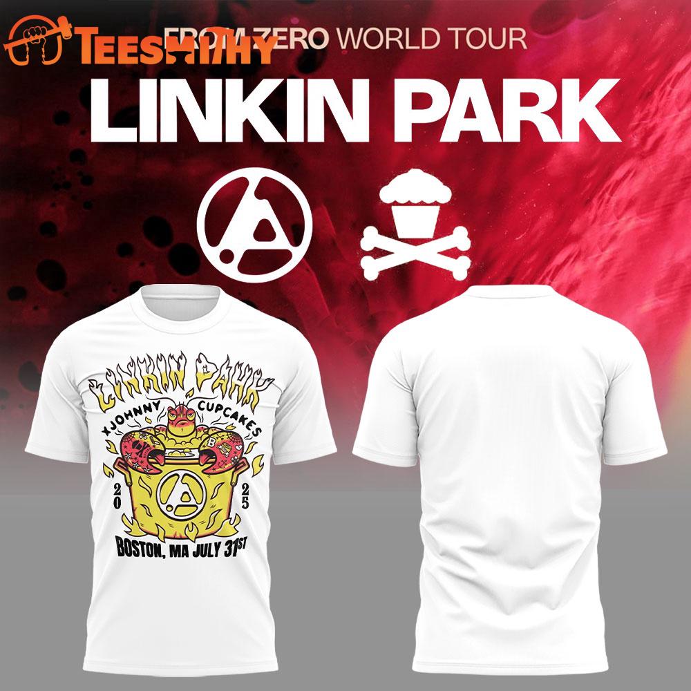 Linkin Park From Zero Tour Boston, MA July 2025 White TShirt