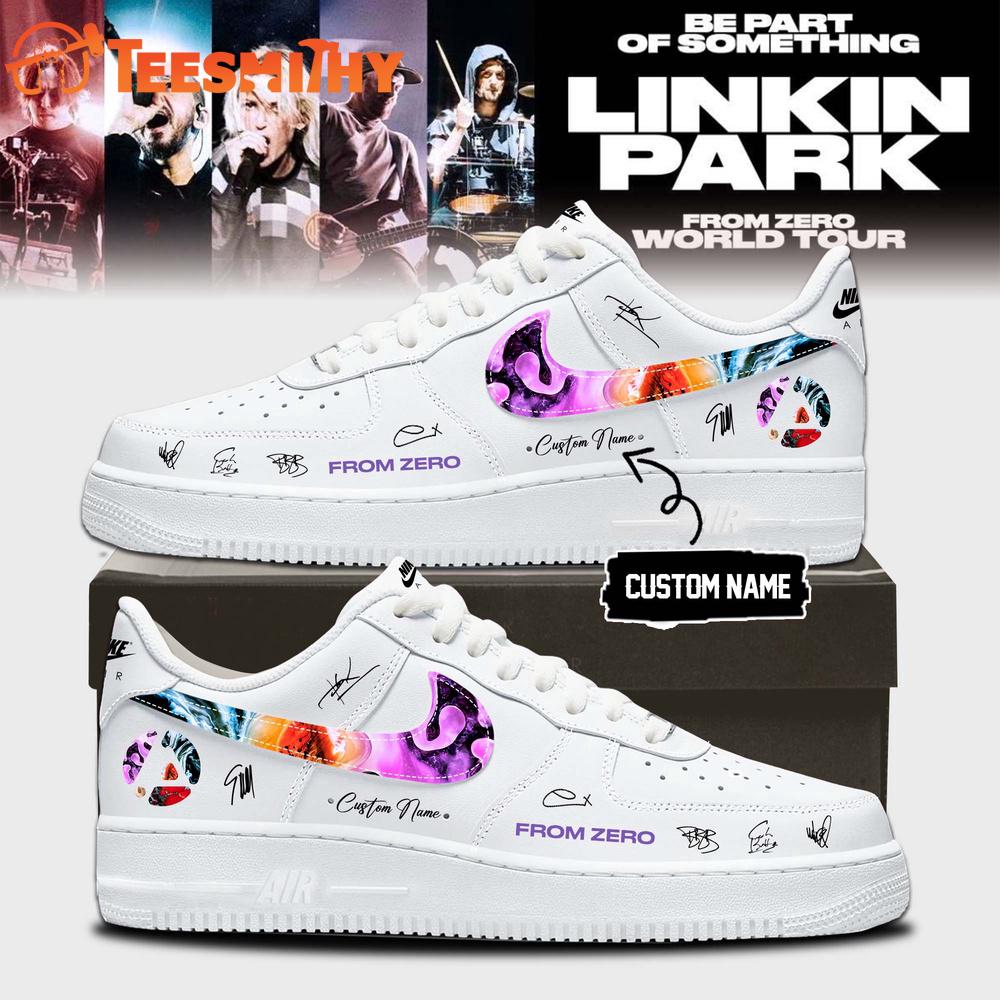 Linkin Park From Zero World Tour 2026 Limited Edition Signature White Air Force 1 Shoes Sneaker