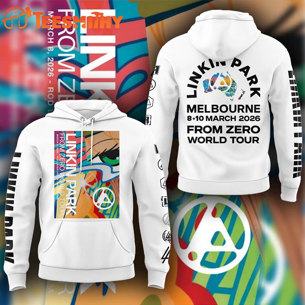LINKIN PARK From Zero World Tour 2026 White Hoodie