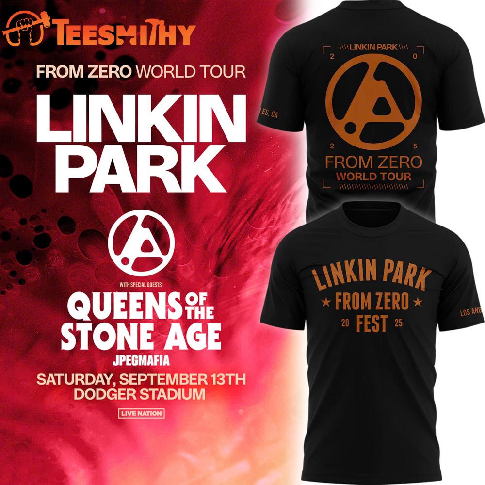 Linkin Park From Zero World Tour Los Angeles 2025 T Shirt