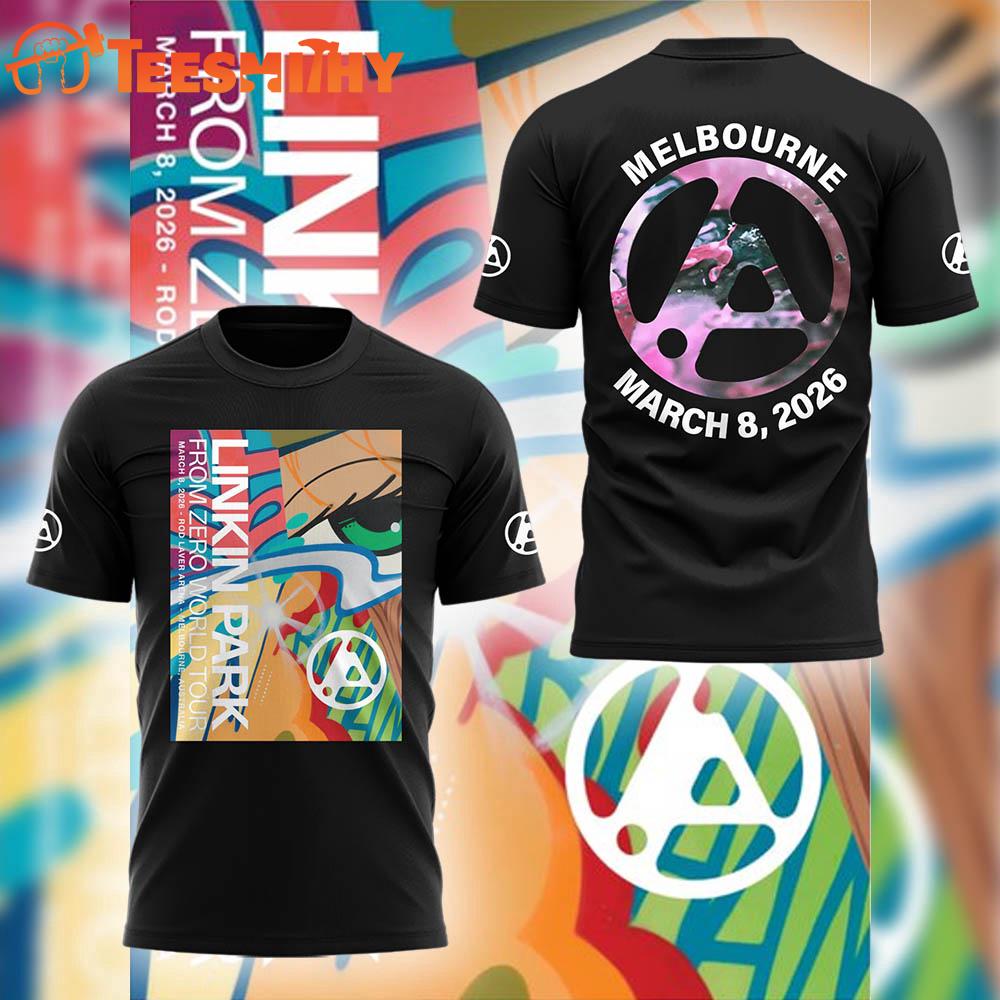 LINKIN PARK From Zero World Tour Melbourne 2026 T Shirt