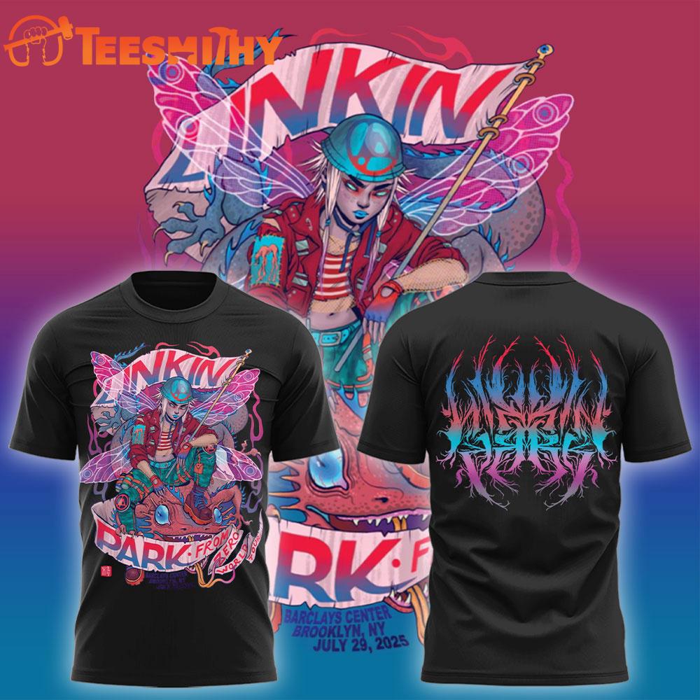 Linkin Park From Zero World Tour x New York 2025 Black Shirt