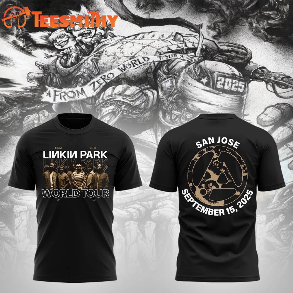 Linkin Park San Jose 2025 Tour Graphic 3D Shirt