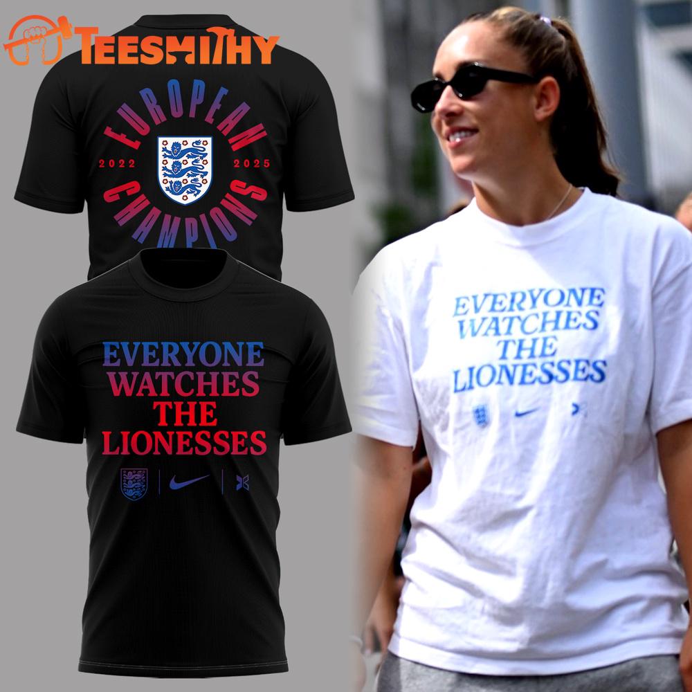 Lionesses Everyone Watches The Lionesses 2025 Black Shirt