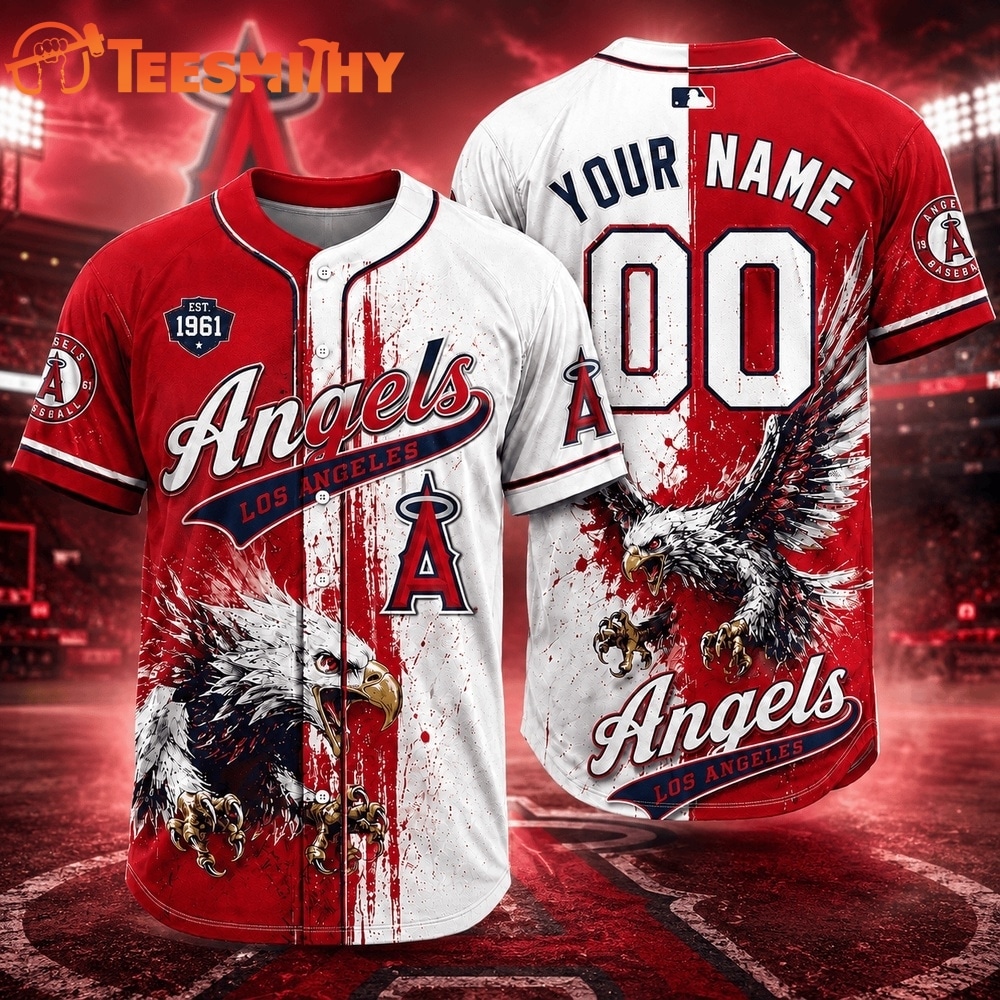 Los Angeles Angels 2026 MLB Eagle America Personalized Baseball Jersey