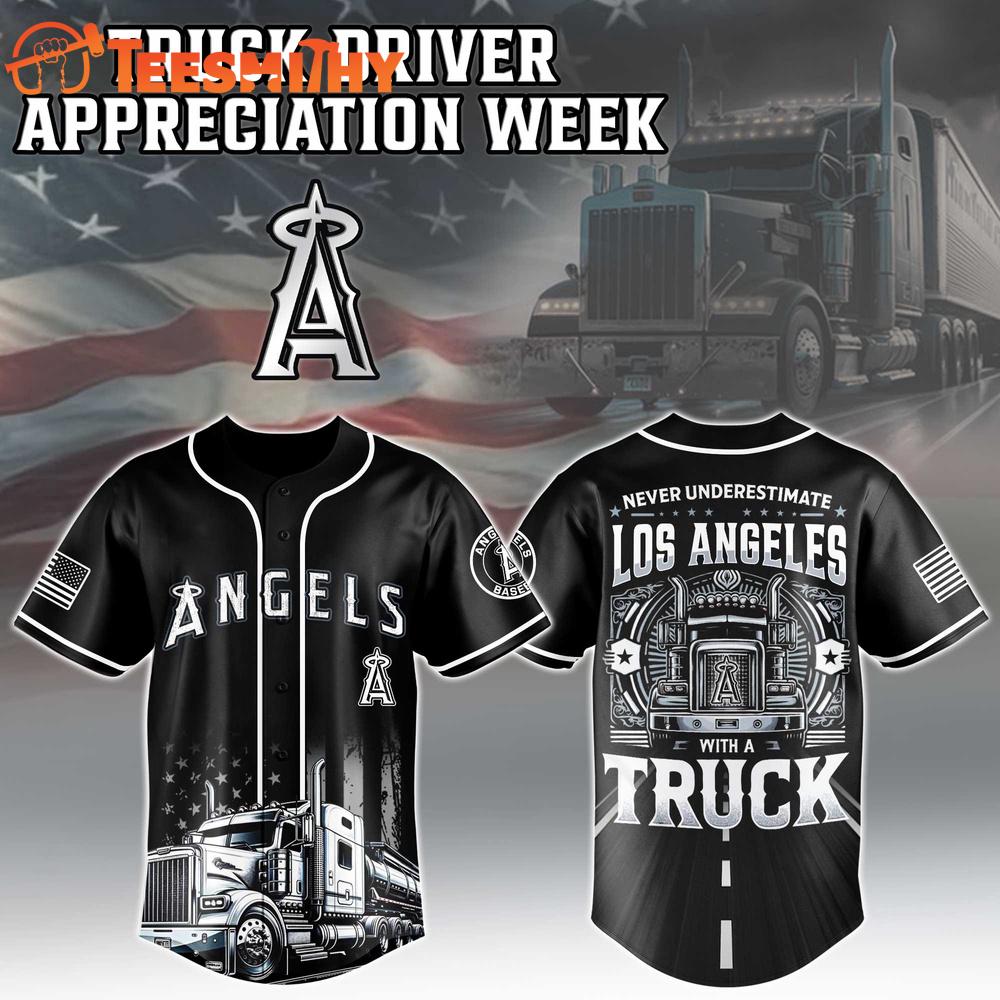 Los Angeles Angels x Truck Driver Limited Custom Baseball Jersey