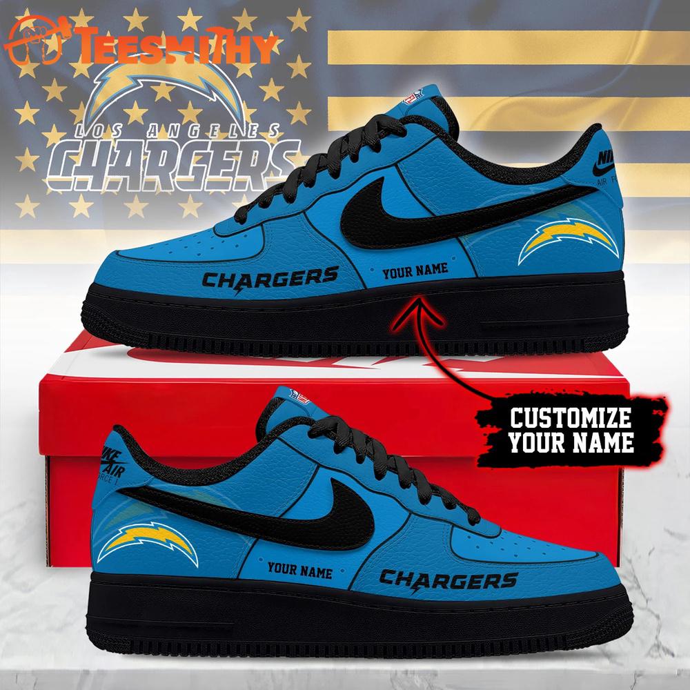 Los Angeles Chargers 2026 NFL Custom Air Force 1 Shoes Sneaker