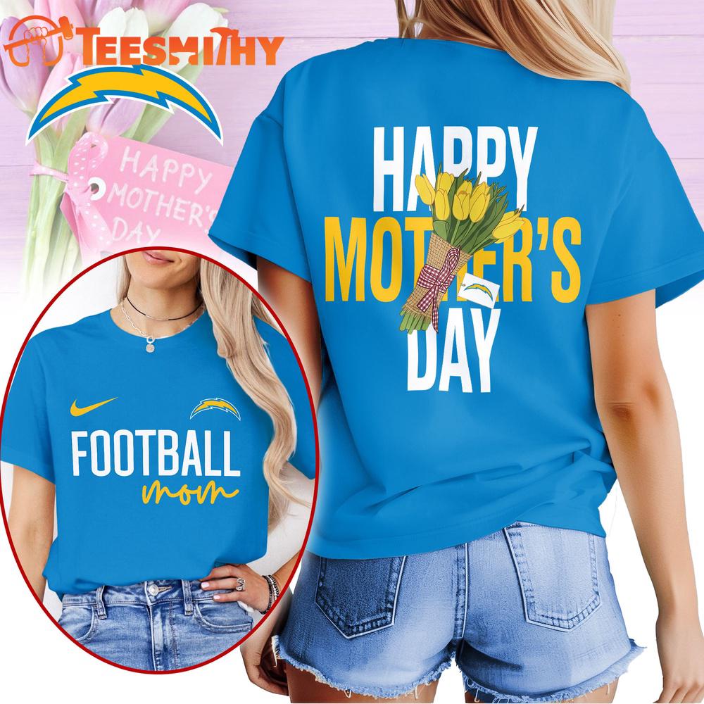 Los Angeles Chargers 2026 NFL Happy Mother Day 3D T Shirt