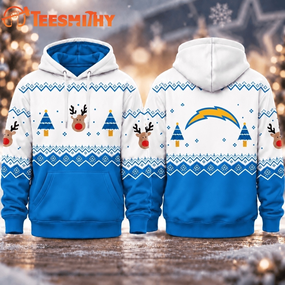 Los Angeles Chargers NFL Christmas Game Day Hoodie Shirt