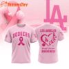 Los Angeles Angels 2025 MLB Pink Breast Cancer Awareness Design 3D Shirt