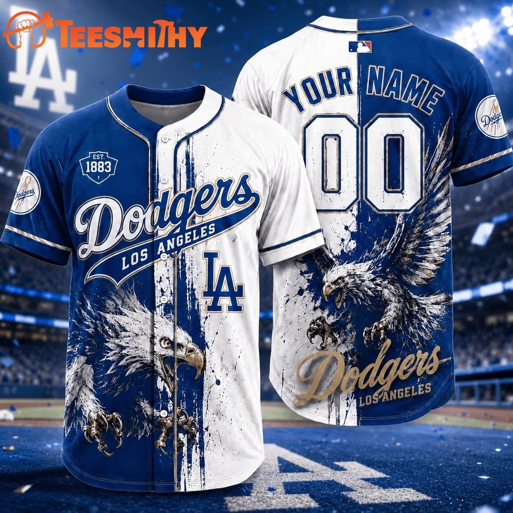 Los Angeles Dodgers 2026 MLB Eagle America Personalized Baseball Jersey