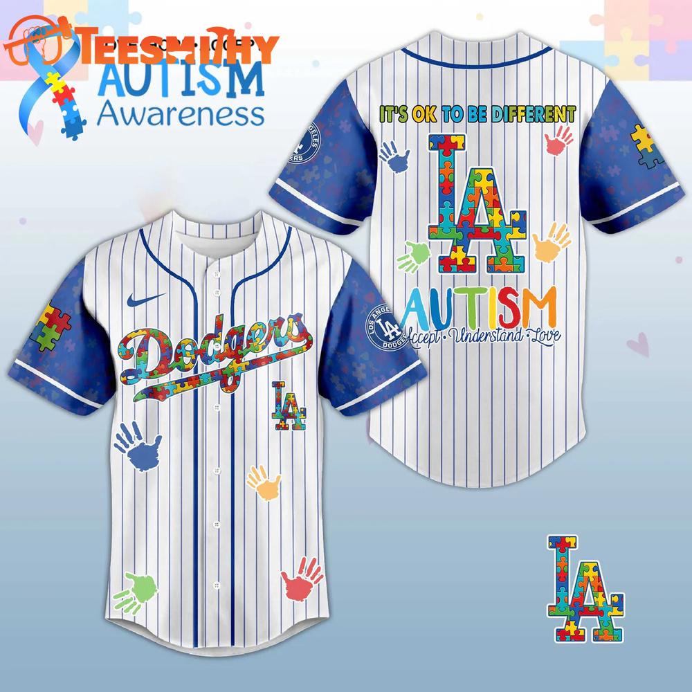 Los Angeles Dodgers Autism Awareness 2026 Limited Editions Baseball Jersey