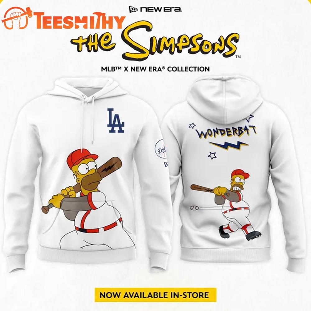 Los Angeles Dodgers MLB Simpsons Wonderbat New Era Hoodie