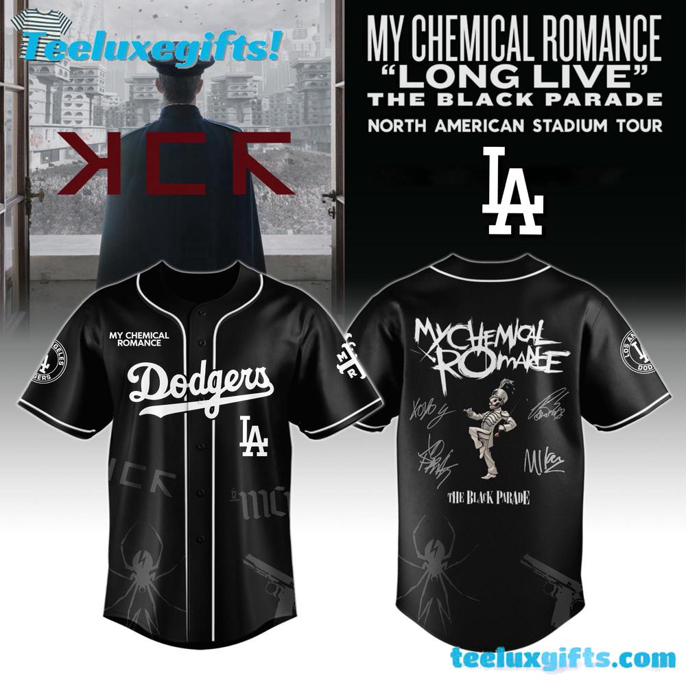 Los Angeles Dodgers My Chemical Romance Long Live The Black Parade North American Stadium Tour 2025 Baseball Jersey