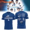 Los Angeles Dodgers National League Champions 2025 White T Shirt