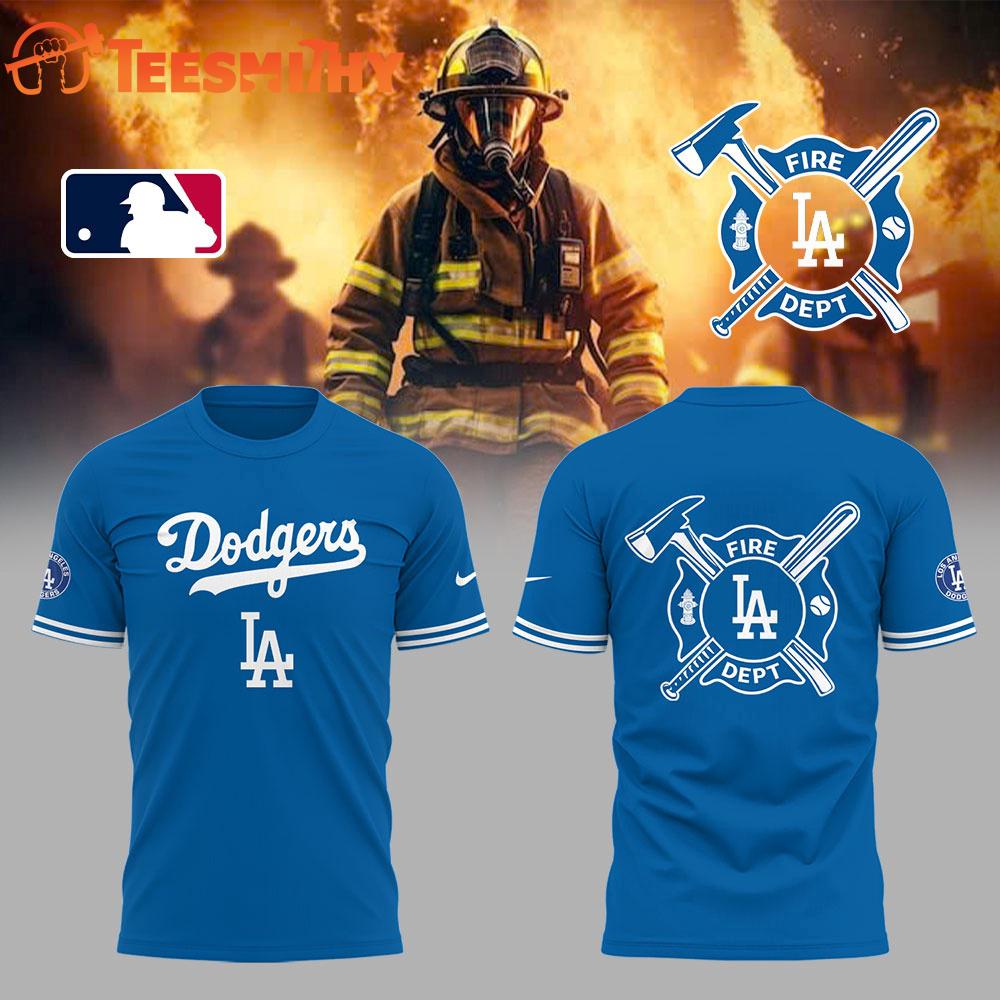 Los Angeles Dodgers x Firefighter Appreciation Night 3D Shirt Los Angeles Dodgers x Firefighter Appreciation Night 3D Shirt