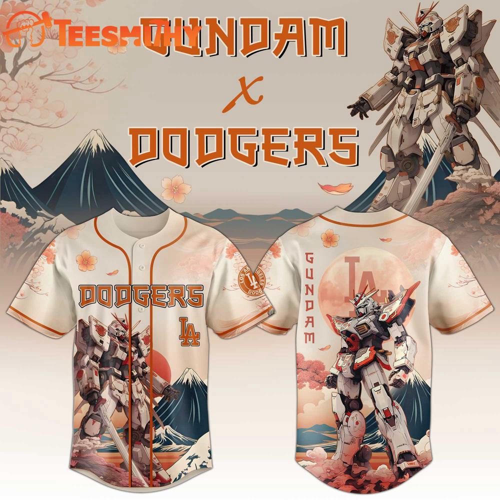 Los Angeles Dodgers x Gundam Baseball Jersey