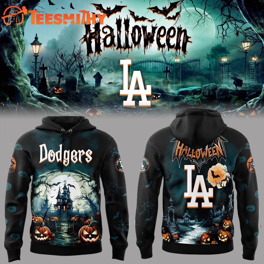 Los Angeles Dodgers x Halloween Hoodie Shirt Los Angeles Dodgers x Halloween Hoodie Shirt